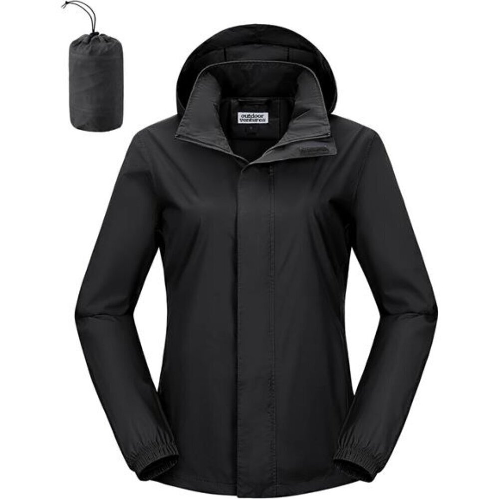 Lightweight Packable Rain Jacket for Women Waterproof